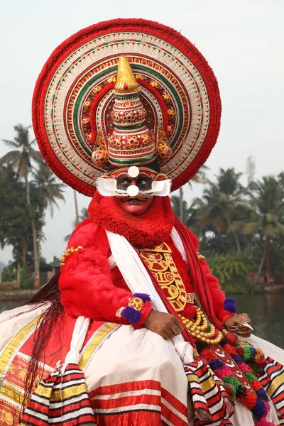 Bailarina Folclórica Tradicional Kerala India —  Fotos de Stock