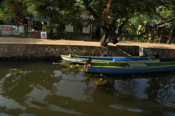 Bateau Tourisme Kerala Inde — Photo