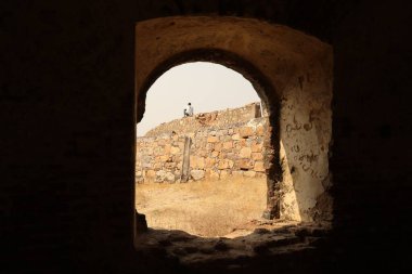 Antika kale duvar dokusu