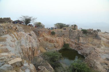 Antika kale duvar dokusu