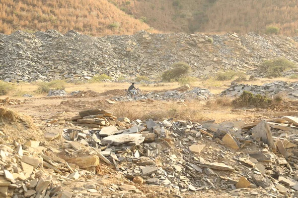 Motociclista Área Rural — Fotografia de Stock