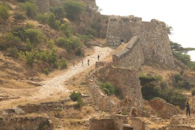 Antika kale duvar dokusu