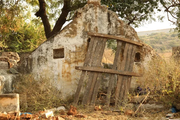 Hasarlı Kırsal Duvarı — Stok fotoğraf