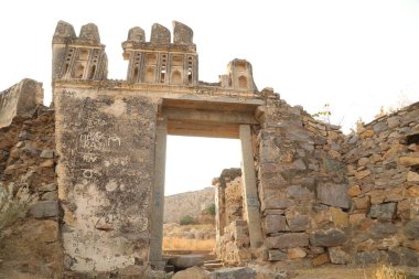 Antika kale duvar dokusu