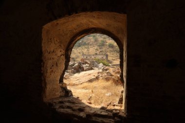 Antika kale duvar dokusu