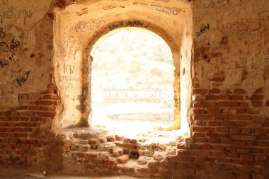 Antika kale duvar dokusu