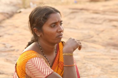 Hyderabad Kırsalında kadın işçi 25 Nisan 2021