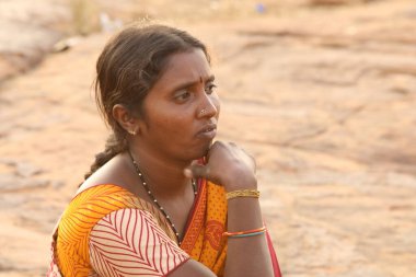 Hyderabad Kırsalında kadın işçi 25 Nisan 2021