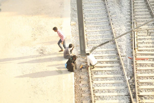 Train Track Station — Stock Photo, Image