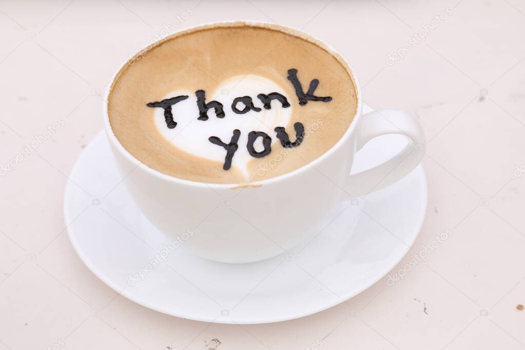 Thank you in a Coffee