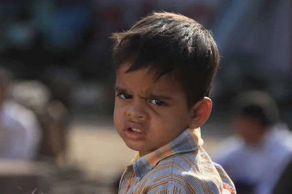 Biedne Dzieci Rajasthan Indie Kwietnia 2021 — Zdjęcie stockowe