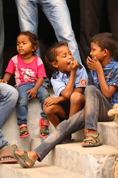 Niños Pobres Rajastán Abril 2021 — Foto de Stock