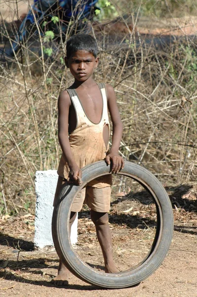 Poor Kids Rajasthan India 25Th April 2021 — Stock Photo, Image