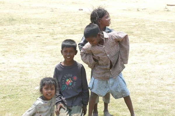 Szegény Gyerekek Rajasthan Indiában 2021 Április — Stock Fotó