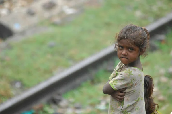 Poor Kids Rajasthan India Квітня 2021 — стокове фото