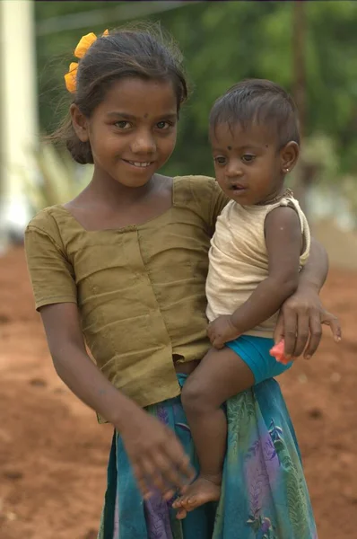 Arme Kinder Rajasthan Indien April 2021 — Stockfoto