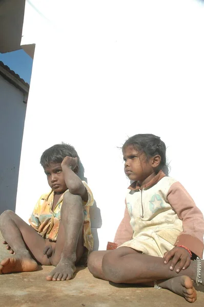 Enfants Pauvres Rajasthan Inde Avril 2021 — Photo