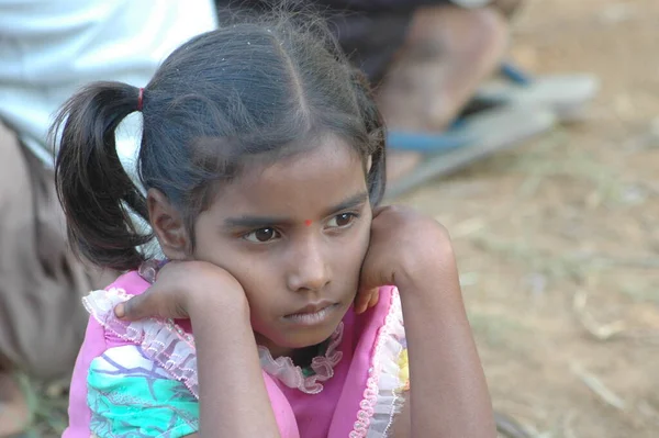 Bambini Poveri Rajasthan India Aprile 2021 — Foto Stock