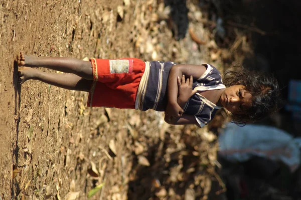 Enfants Pauvres Rajasthan Inde Avril 2021 — Photo