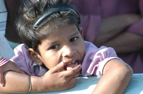 Бедные Дети Раджастане Индия Апреля 2021 Года — стоковое фото