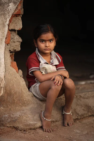 Arme Kinderen Rajasthan India April 2021 — Stockfoto