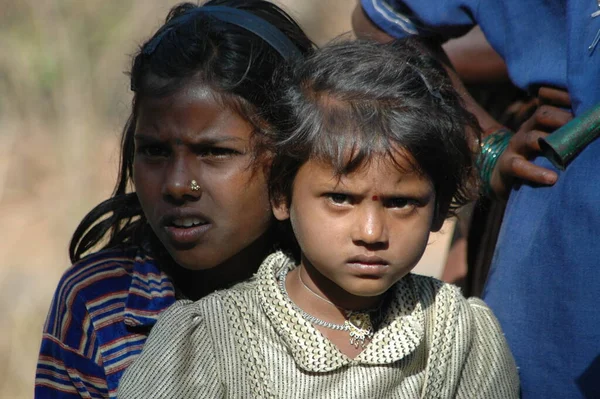 Bambini Poveri Rajasthan India Aprile 2021 — Foto Stock