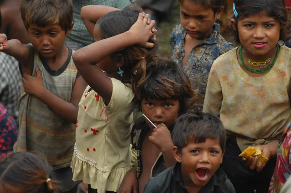 Niños Pobres Rajastán Abril 2021 — Foto de Stock