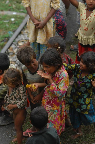 Bambini Poveri Rajasthan India Aprile 2021 — Foto Stock