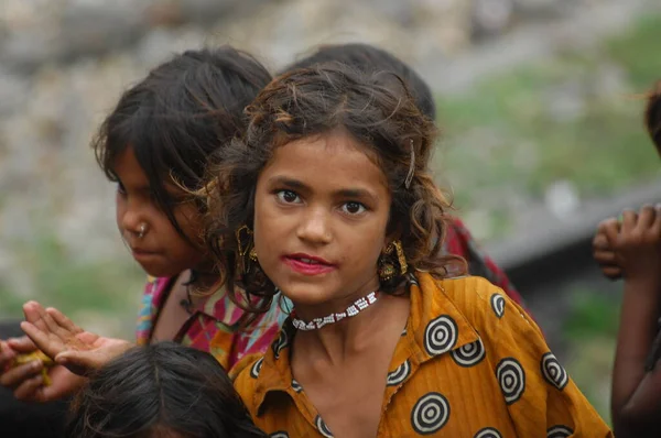 Bambini Poveri Rajasthan India Aprile 2021 — Foto Stock