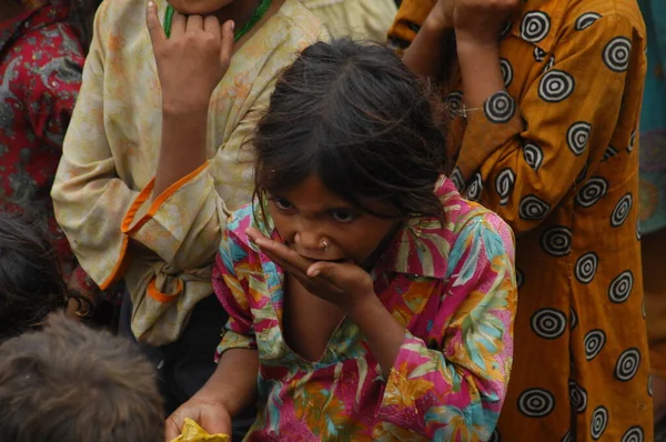 Chudé Děti Rajasthan Indie Dubna 2021 — Stock fotografie