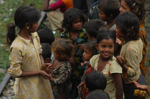 Enfants Pauvres Rajasthan Inde Avril 2021 — Photo