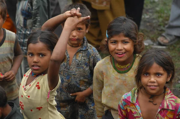 Biedne Dzieci Rajasthan Indie Kwietnia 2021 — Zdjęcie stockowe