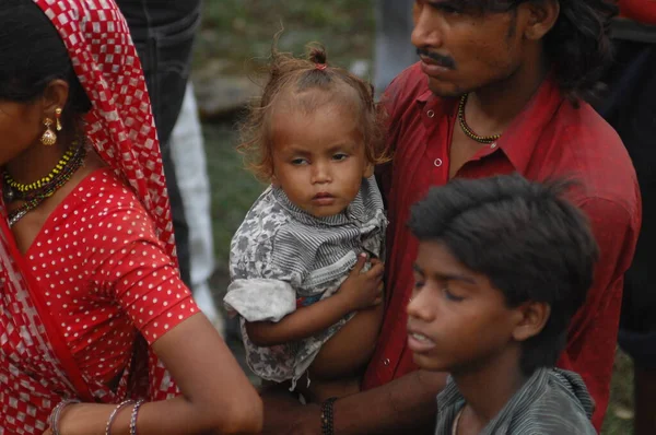 Bambini Poveri Rajasthan India Aprile 2021 — Foto Stock