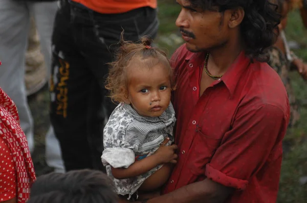 Povero Bambino Hyderabad India Aprile 2021 — Foto Stock