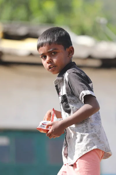 Indian Children Watching Hyderabad Índia Abril 2021 — Fotografia de Stock