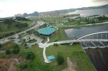 Putrajaya Kuala Lumpur Malezya 'nın hava manzarası