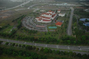 Putrajaya Kuala Lumpur Malezya 'nın hava manzarası