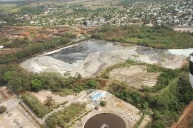 Hindistan 'daki fabrikanın havadan görünüşü