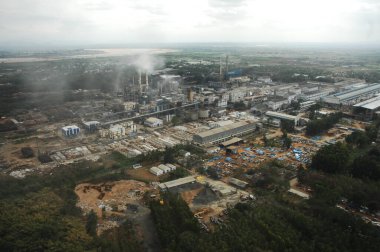 Hindistan 'daki fabrikanın havadan görünüşü