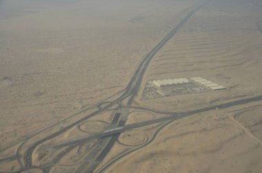 Hava manzaralı Dubai Çölü