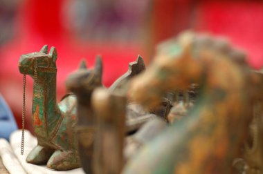 Wood sculpture at Resort