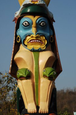 Resort Hyderabad 'daki sanat heykeli 25 Nisan 2021