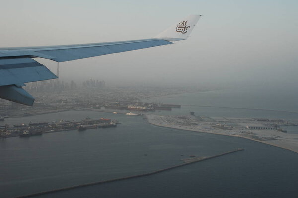 Aerial view of a Dubai