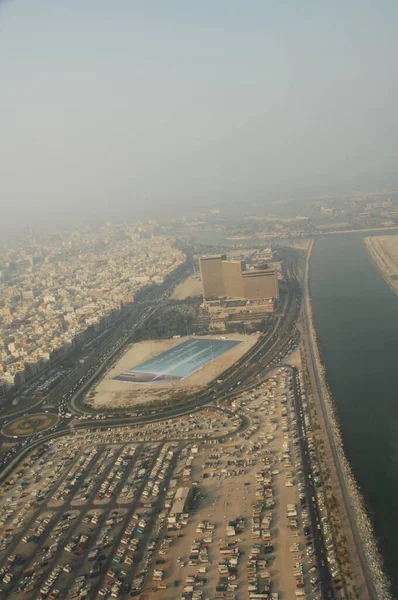 Αεροφωτογραφία Έρημο Ντουμπάι — Φωτογραφία Αρχείου