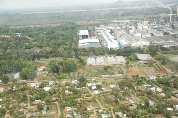 Letecký Pohled Továrnu Indii — Stock fotografie