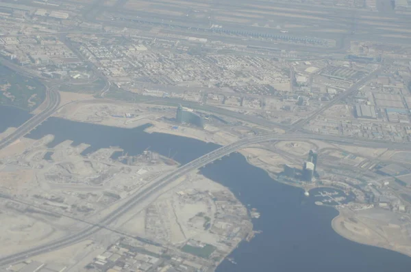 Повітряний Вид Пустелі Дубай — стокове фото