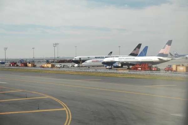 Voo Pronto Para Partida Aeroporto — Fotografia de Stock