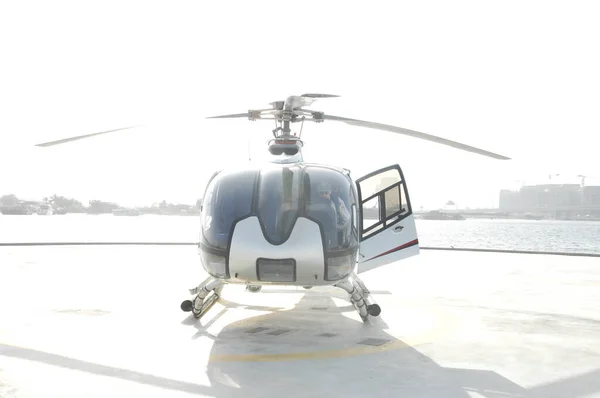 Helicopter Parking Hyderabad India — Stock Photo, Image