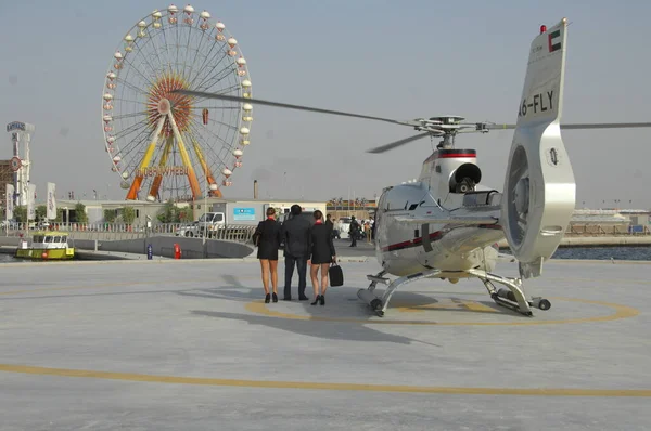 Helicóptero Parking Hyderabad India — Foto de Stock