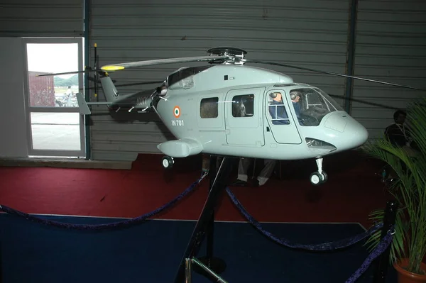 Helicóptero Estacionamento Hyderabad Índia — Fotografia de Stock